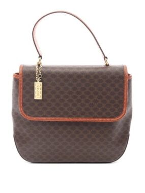 Celine Triomphe Macadam canvas handbag vintage repaired